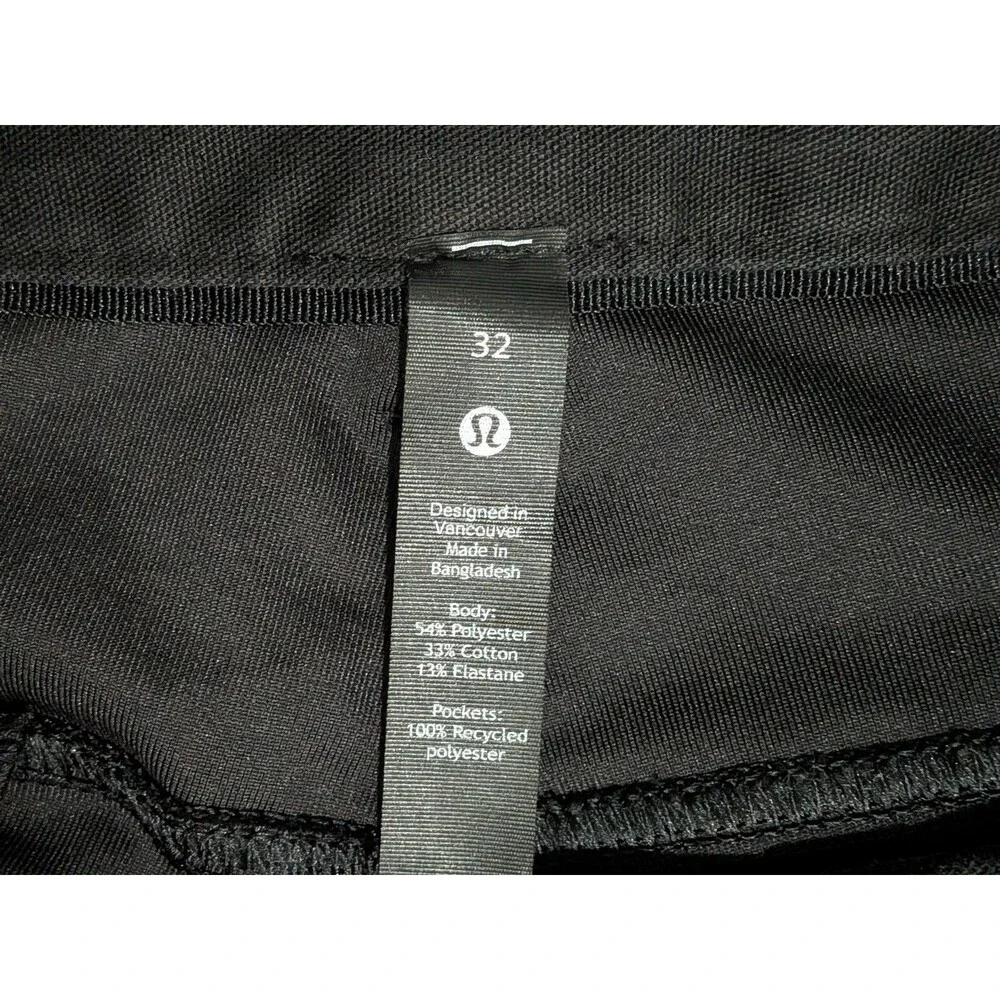 Lululemon Pants Mens 32 (31x34) ABC Skinny Utilitech Black